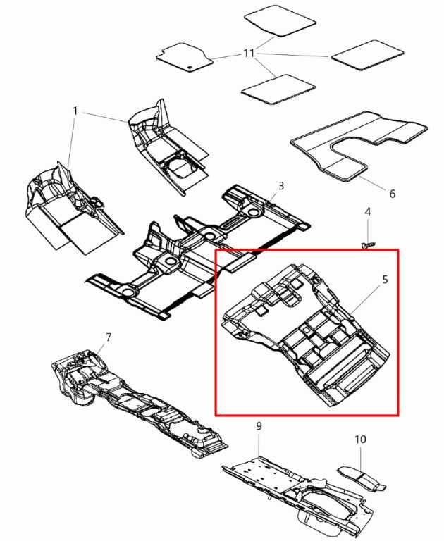 2012-21 Dodge Durango SXT 3.6L Rear 3rd Row Cargo Floor Carpet Liner 1GY84DX9AF1