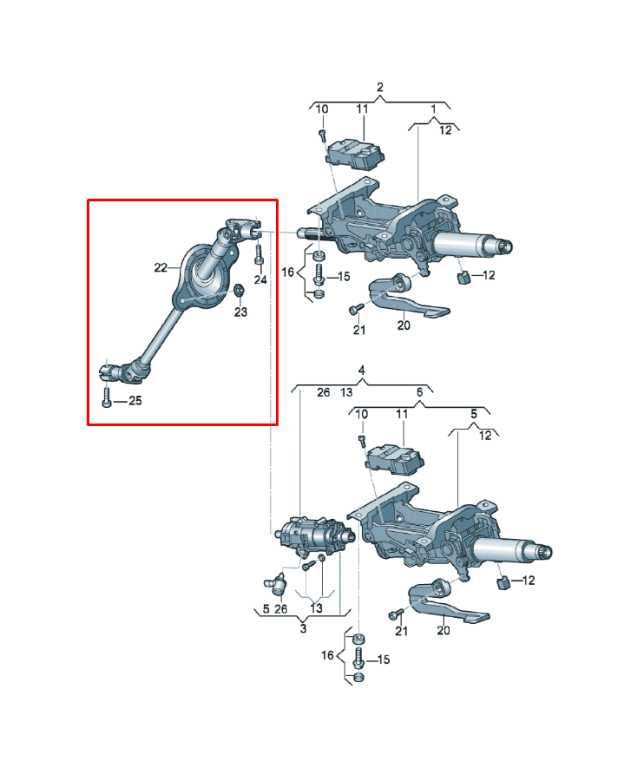 2018-25 Audi S5 Premium 3.0L Steering Column Intermediate Lower Shaft 8W1419753B - Alshned Auto Parts