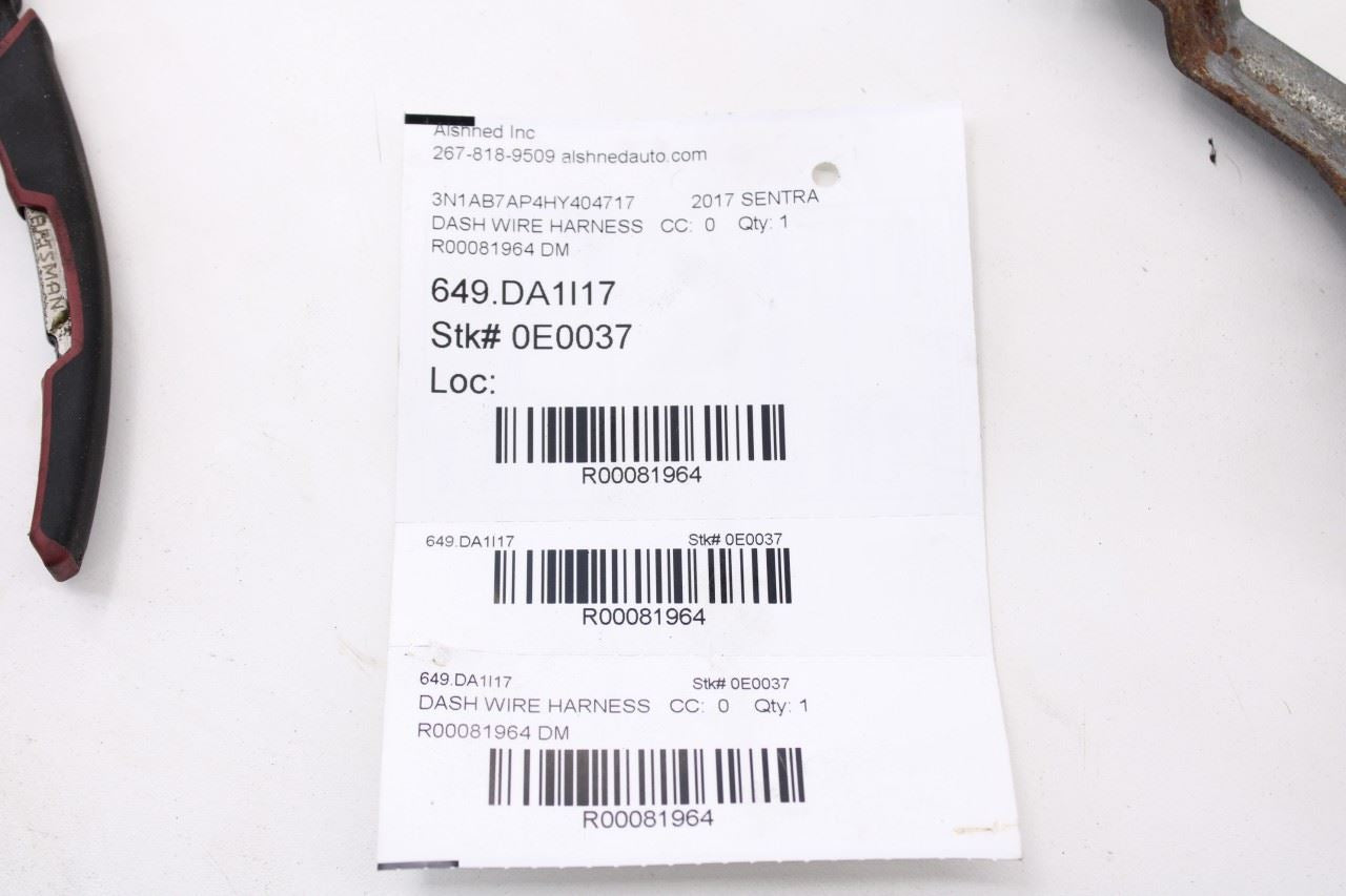 15-18 Nissan Sentra SV Dash Instrument Panel Wire Harness 24010-4AF2B OEM *ReaD*13