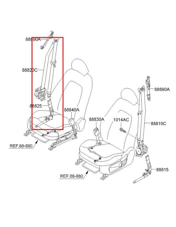 2011-2015 Kia Optima LX 2.4L FWD Front Passenger Right Side Seat Belt Retractor - Alshned Auto Parts