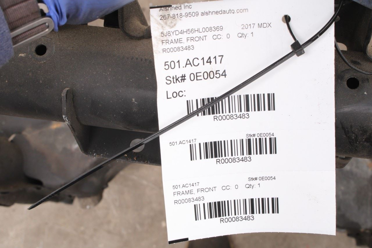 14-20 Acura MDX w/Technology Pkg AWD Front Crossmember Subframe 50200T6ZA03 OEM12