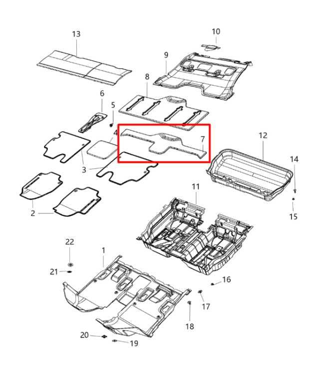 17-20 Chrysler Pacifica Limited 3.6L Rear Load Cargo Tray Floor Trim Cover Panel - Alshned Auto Parts