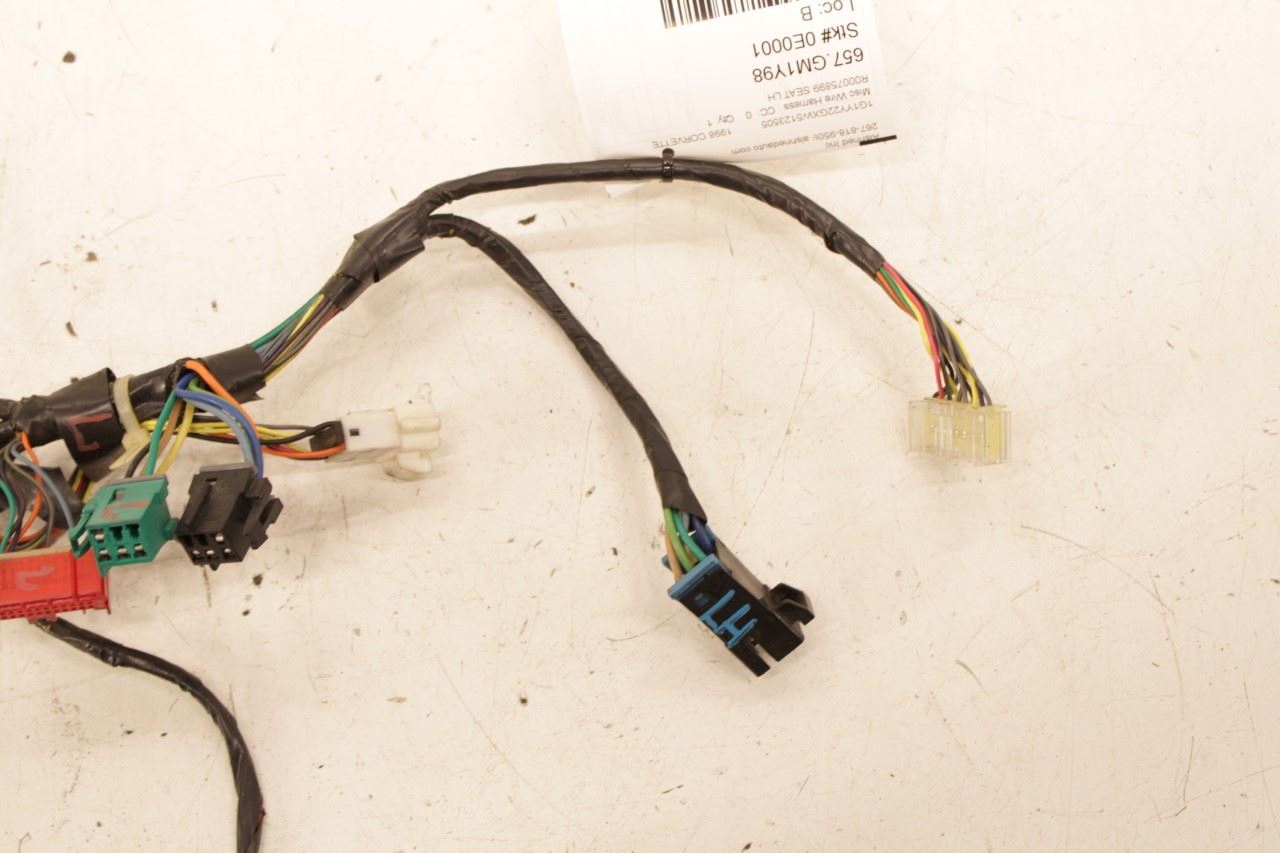 1997-2000 Chevrolet Corvette Front Left Power Seat Track Wire Harness 10401715 - Alshned Auto Parts