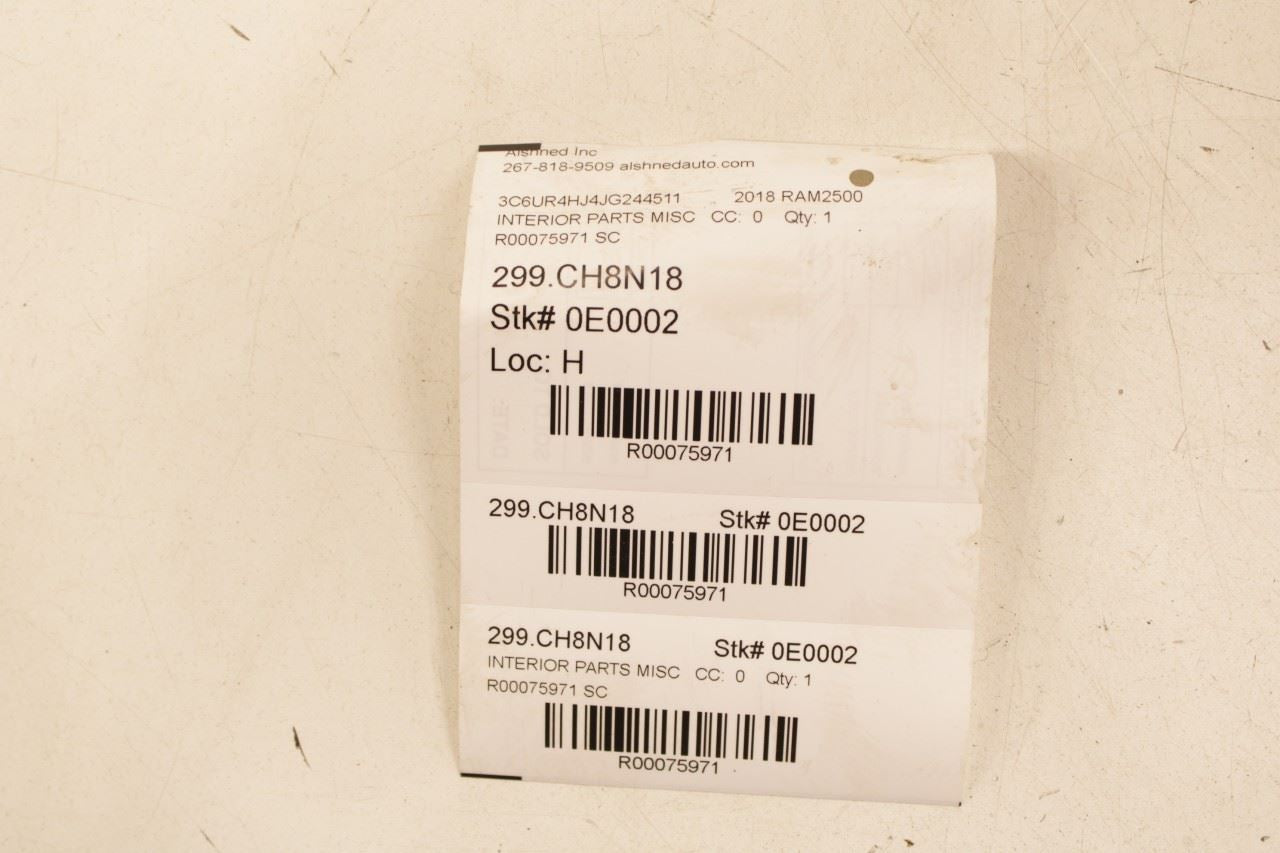 13-18 RAM 2500 Tradesman Front Left Windshield A-Pillar Upper Trim 5LQ99TRMAC - Alshned Auto Parts