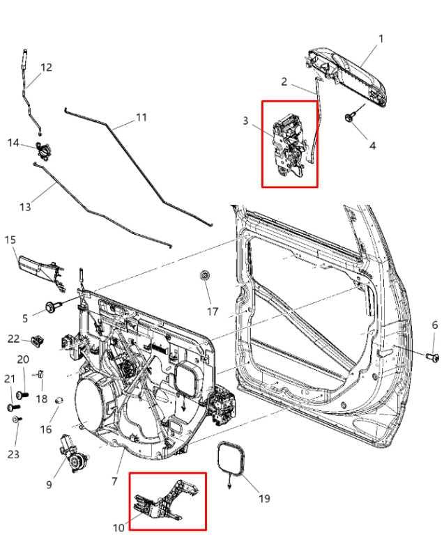 2013-2020 Ram 1500 Rebel 5.7L AWD Rear Driver Left Side Door Lock Latch Actuator1