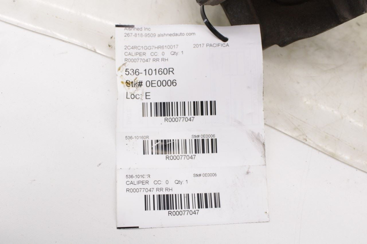 2017-2024 Chrysler Pacifica Limited Rear Right Disc Brake Caliper 68318172AB OEM - Alshned Auto Parts