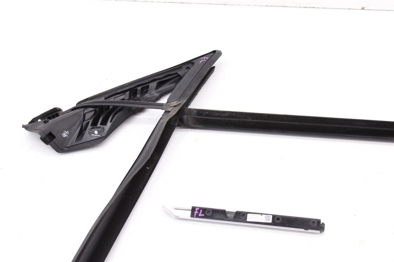 23-25 BMW 430i Gran Coupe xDrive Front Left Door Run Channel w Outer Molding Set - Alshned Auto Parts