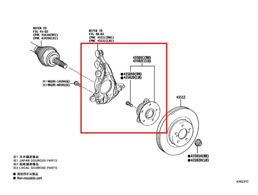 2019-2024 Toyota Corolla LE 2.0L FWD Front Left Side Spindle Knuckle Hub *ReaD*1
