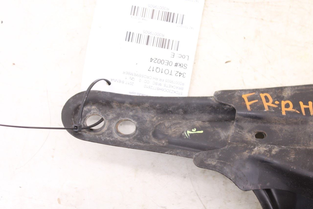 2014-20 Toyota Sienna LE 3.5L Front Passenger Right Side Subframe Brace Bracket - Alshned Auto Parts