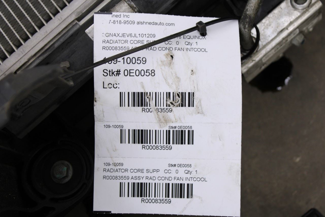 18-19 Chevrolet Equinox LT 1.5L Engine Radiator w/ Cooling Fan Motor Assy *ReaD*14