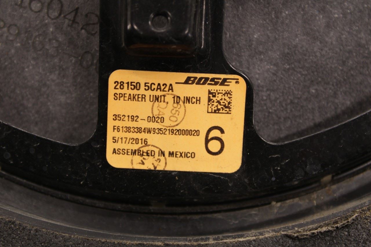14-24 Infiniti Q50 Premium FR Right and Left Door Bose Audio Speaker 28150-5CA2A - Alshned Auto Parts