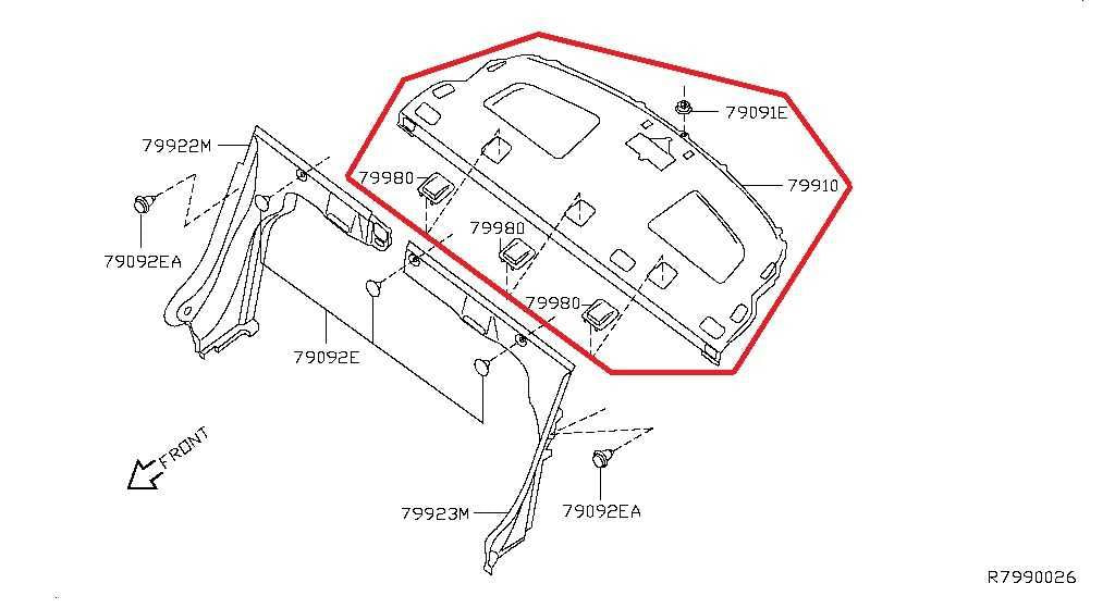 13-19 Nissan Sentra SV Rear Trunk Parcel Shelf Cargo Load Area Cover 79910-9AN5D1