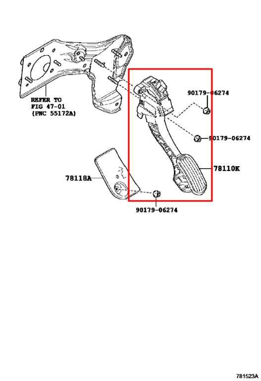 2016-19 Toyota Prius Two 1.8L Accelerator Throttle Gas Pedal Sensor 78110-47050 - Alshned Auto Parts