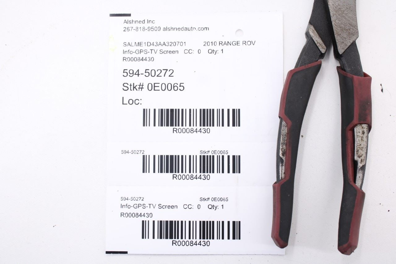 10-12 Land Rover Range Rover HSE Navigation Information Display Screen LR022987 - Alshned Auto Parts