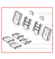 2015 Dodge Durango SXT Front Rear 2nd Row and 3rd Row RH Left Side Seat Complete4