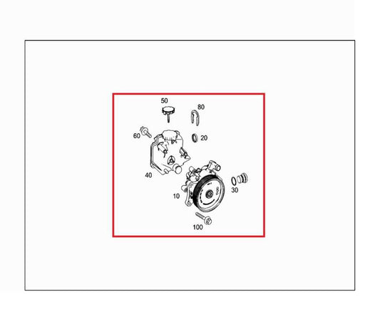 2010-2011 Mercedes-Benz E350 Luxury 4Matic 3.5L Power Steering Pump 0064664401 - Alshned Auto Parts