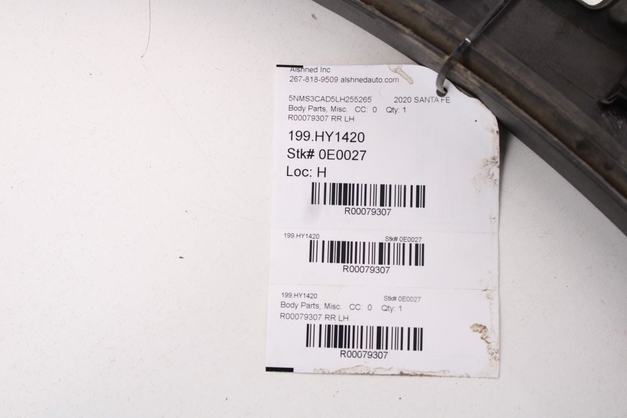 2019-20 Hyundai Santa Fe Rear Left Door Lower Wheel Opening Molding 87731-S2200 - Alshned Auto Parts