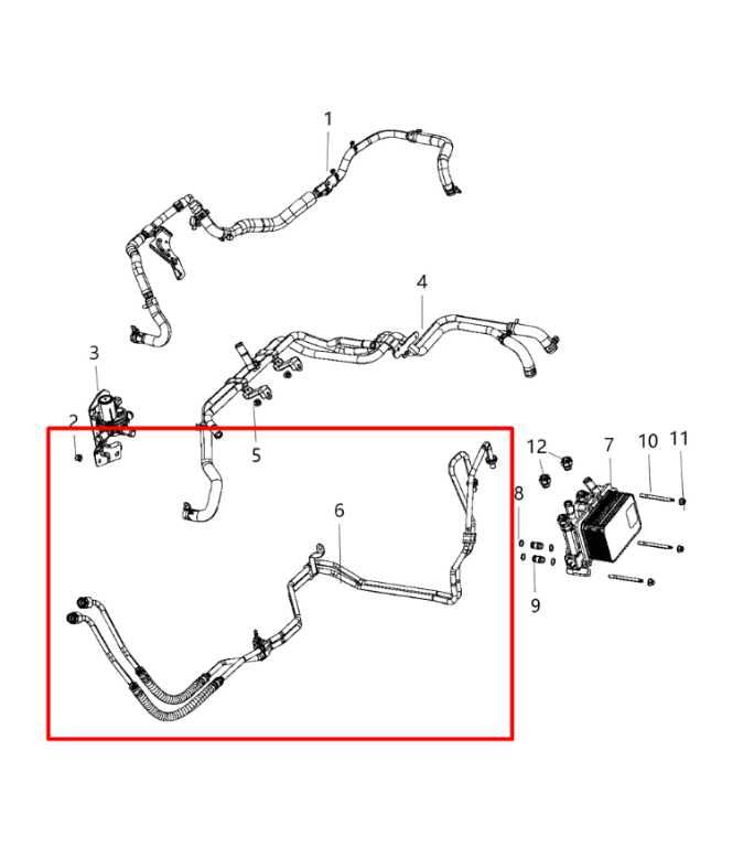 2014-24 Ram 1500 Classic Express Quad Cab 5.7L Auto Transmission Oil Cooler Hose - Alshned Auto Parts