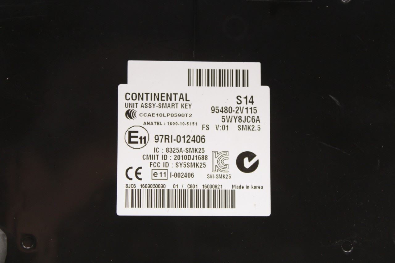 2015-2017 Hyundai Veloster Turbo Theft Locking Smart Key Computer Control Module - Alshned Auto Parts