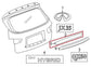 16-20 Infiniti QX60 Pure Center Upper Liftgate Finisher Molding 90816-1A69A OEM - Alshned Auto Parts