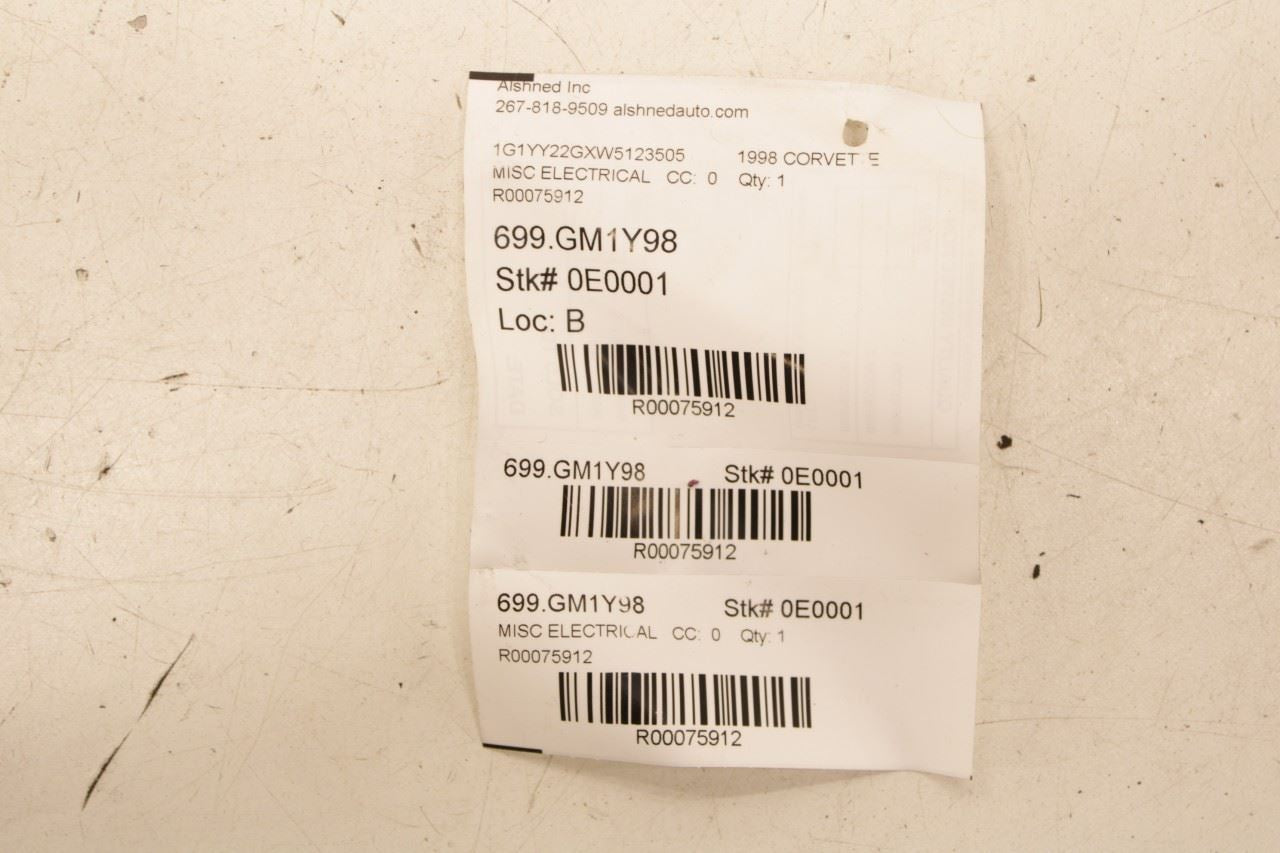 1997-00 Chevrolet Corvette Front Center Console Traction Control Panel 12135154 - Alshned Auto Parts