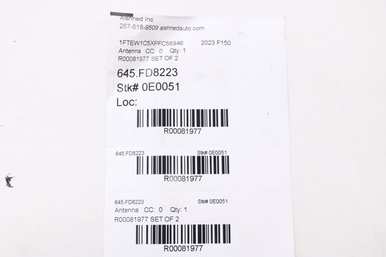 2021-26 Ford F150 XLT Roof Exterior Right and Left Aerial Antenna LC3T-19K351-AF17