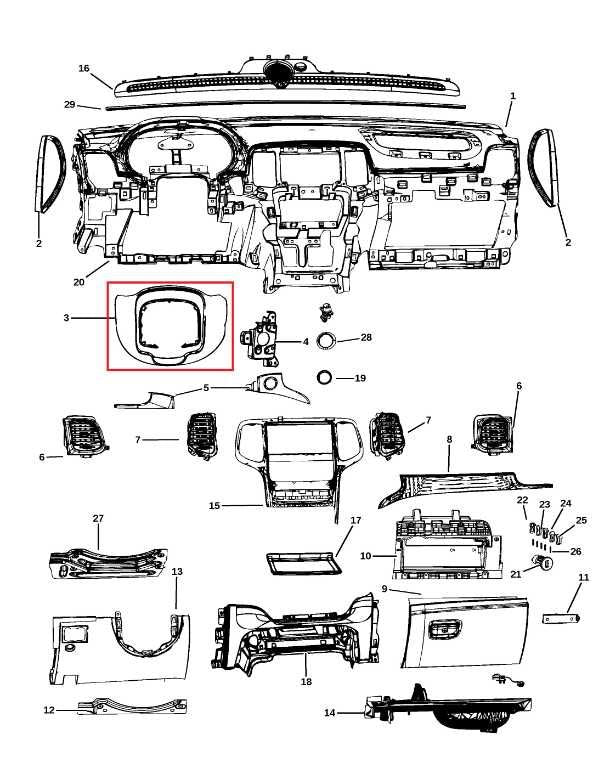 2014-26 Dodge Durango SXT Dash Steering Column Shroud Gap Hider Trim 5SW66DX9AA - Alshned Auto Parts