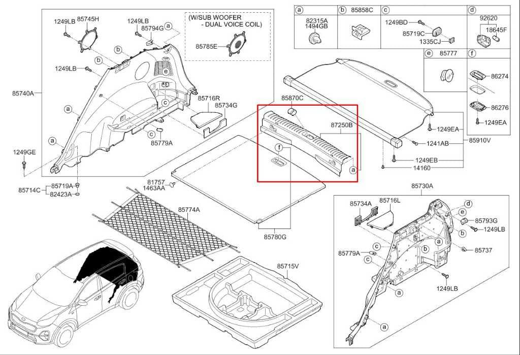 2016-22 KIA Sportage Nightfall Rear Trunk Sill Scuff Plate Cover 85770-D95001