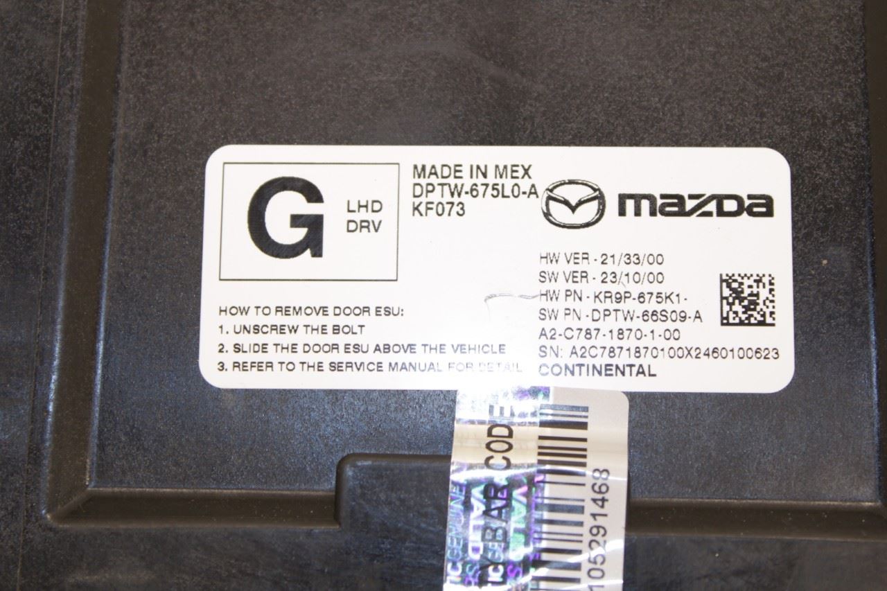 2024-2025 Mazda CX-30 2.5 S Front Left Side Electric Power Supply Control Module - Alshned Auto Parts