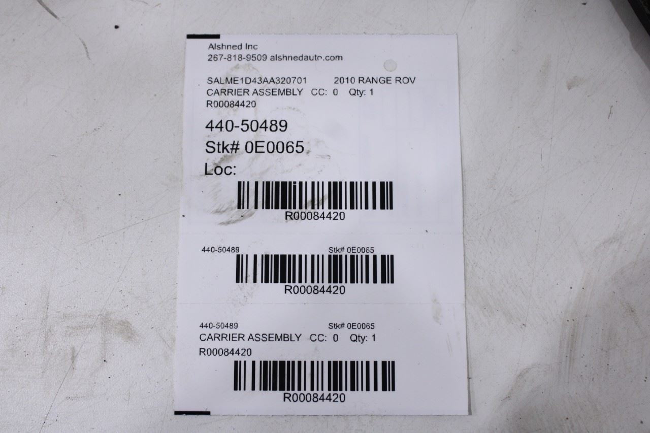 2010-12 Land Rover Range Rover HSE 5.0L 4WD Front Differential Carrier LR010798 - Alshned Auto Parts
