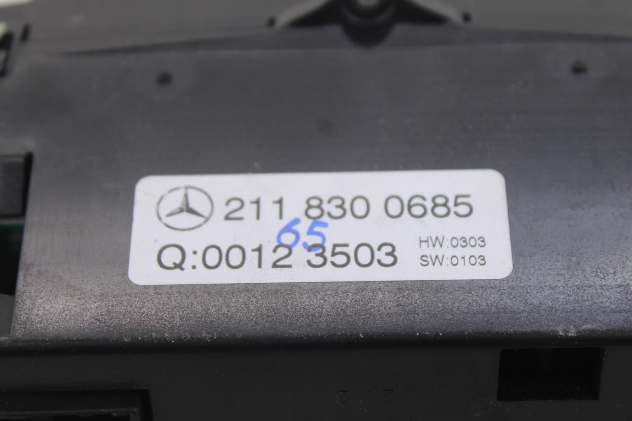 2003-2004 Mercedes-Benz E500 Dash AC Heater Temperature Climate Control Panel - Alshned Auto Parts