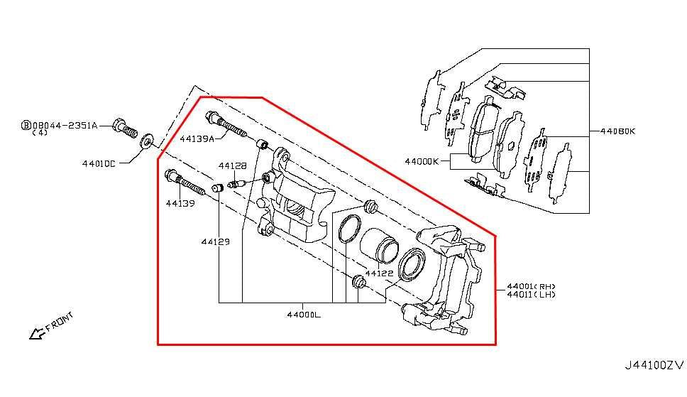 2014-24 Infiniti Q50 Premium Rear Right and Left Brake Disc Caliper 44001-1AA0A - Alshned Auto Parts