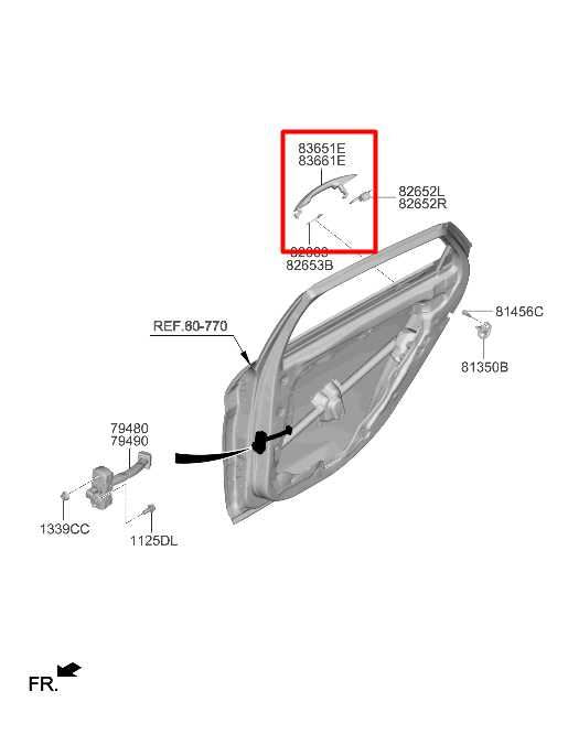 21-25 Hyundai Elantra SE 2.0L FWD Rear Passenger Right Side Door Exterior Handle - Alshned Auto Parts