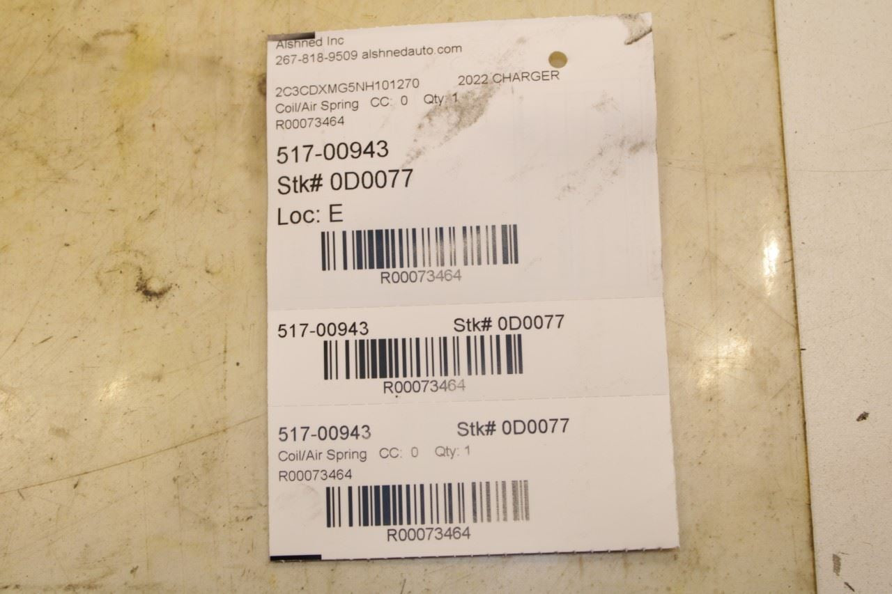 21-23 Dodge Charger GT AWD Rear Right and Left Side Coil Spring Pair c - Alshned Auto Parts