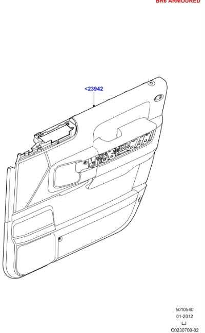 10-12 Land Rover Range Rover HSE Front Right Door Trim Panel LR009602 OEM *ReaD* - Alshned Auto Parts