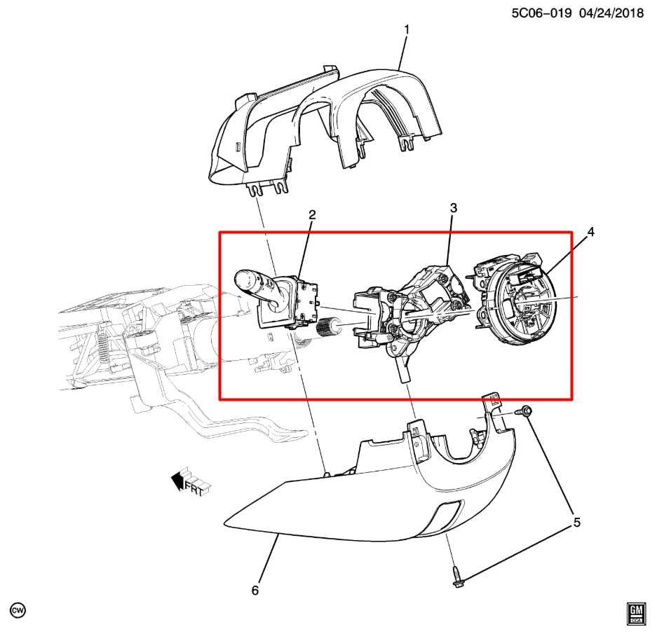 2022-24 Chevrolet Silverado LT-L Steering Column Light Turn Signal Wiper Switch - Alshned Auto Parts