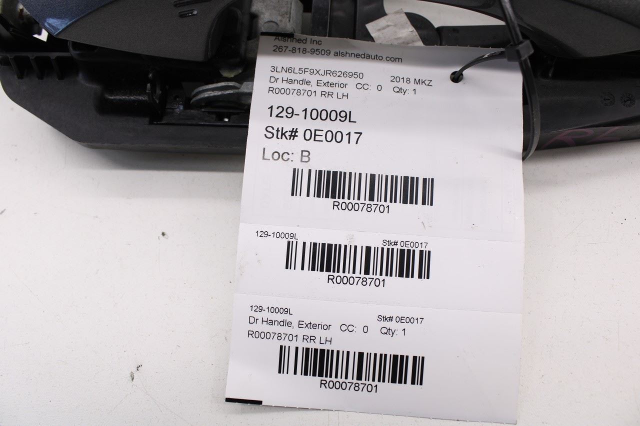 2017-20 Lincoln MKZ Reserve 2.0L AWD Rear Driver Left Side Door Exterior Handle - Alshned Auto Parts