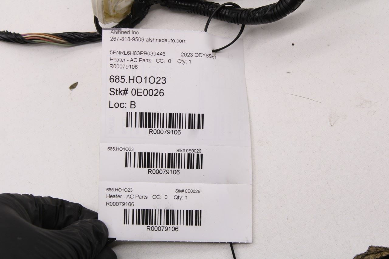 2018-26 Honda Odyssey HVAC Wire Harness w/ Blend Door Actuator Set and Resistor - Alshned Auto Parts