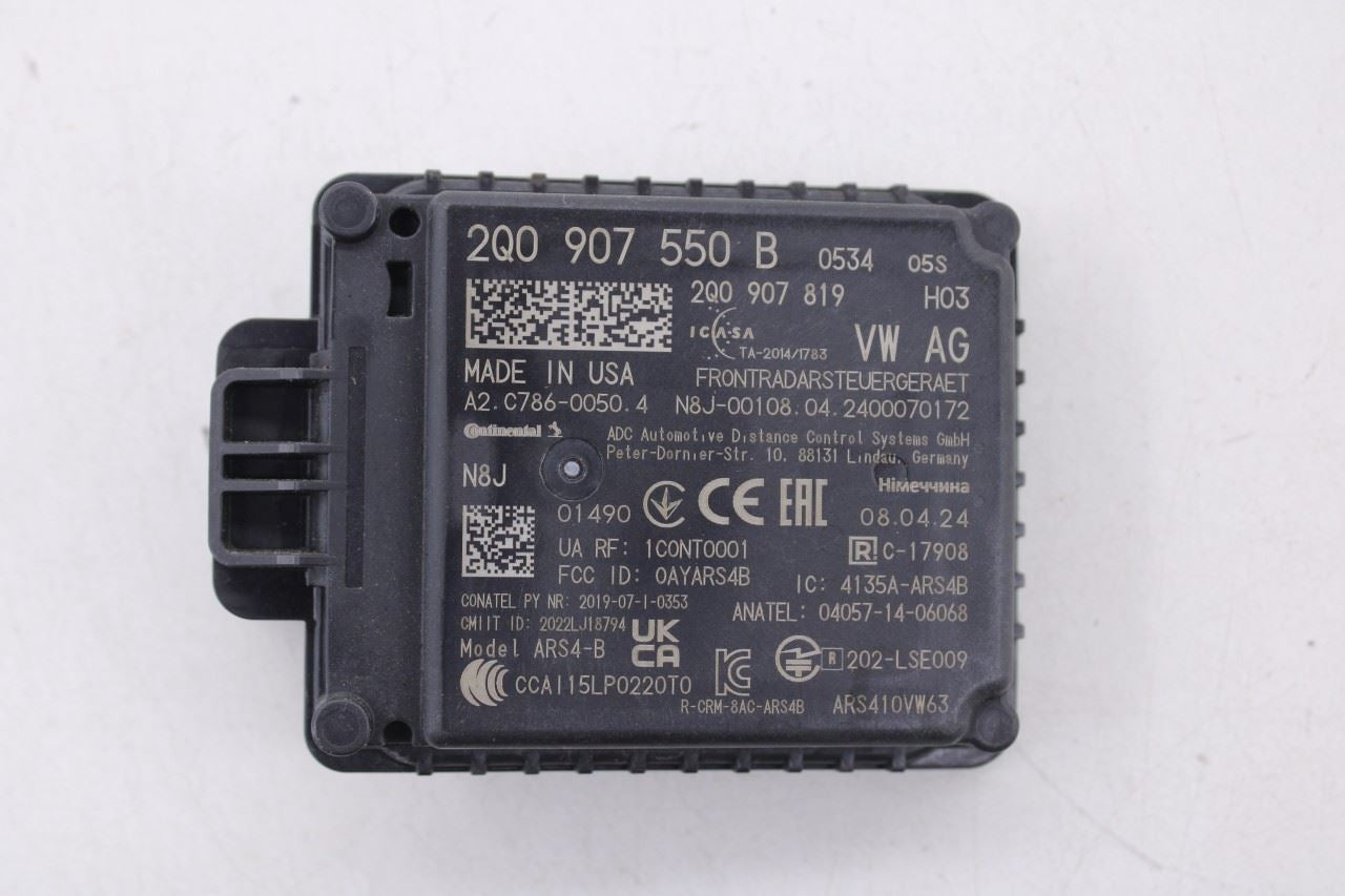 23-25 Volkswagen Jetta SE 1.5L Cruise Control Distance Sensor Radar Module Unit - Alshned Auto Parts