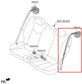 19-21 Hyundai Veloster 2.0L FWD Rear Driver LH Side 2nd Row Seat Belt Retractor1