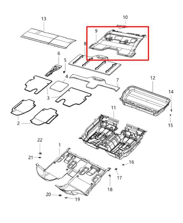 2017-20 Chrysler Pacifica Limited Rear 3rd Row RH LH Floor Interior Carpet Liner - Alshned Auto Parts