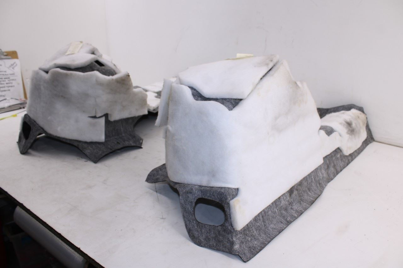15-23 Ford Mustang Convertible V6 3.7L Rear Trunk Side Quarter Panel Carpet Set9