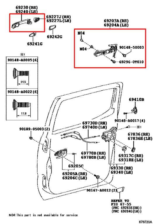 15-23 Toyota Tacoma Limited 3.5L Rear Passenger Right Side Door Exterior Handle - Alshned Auto Parts
