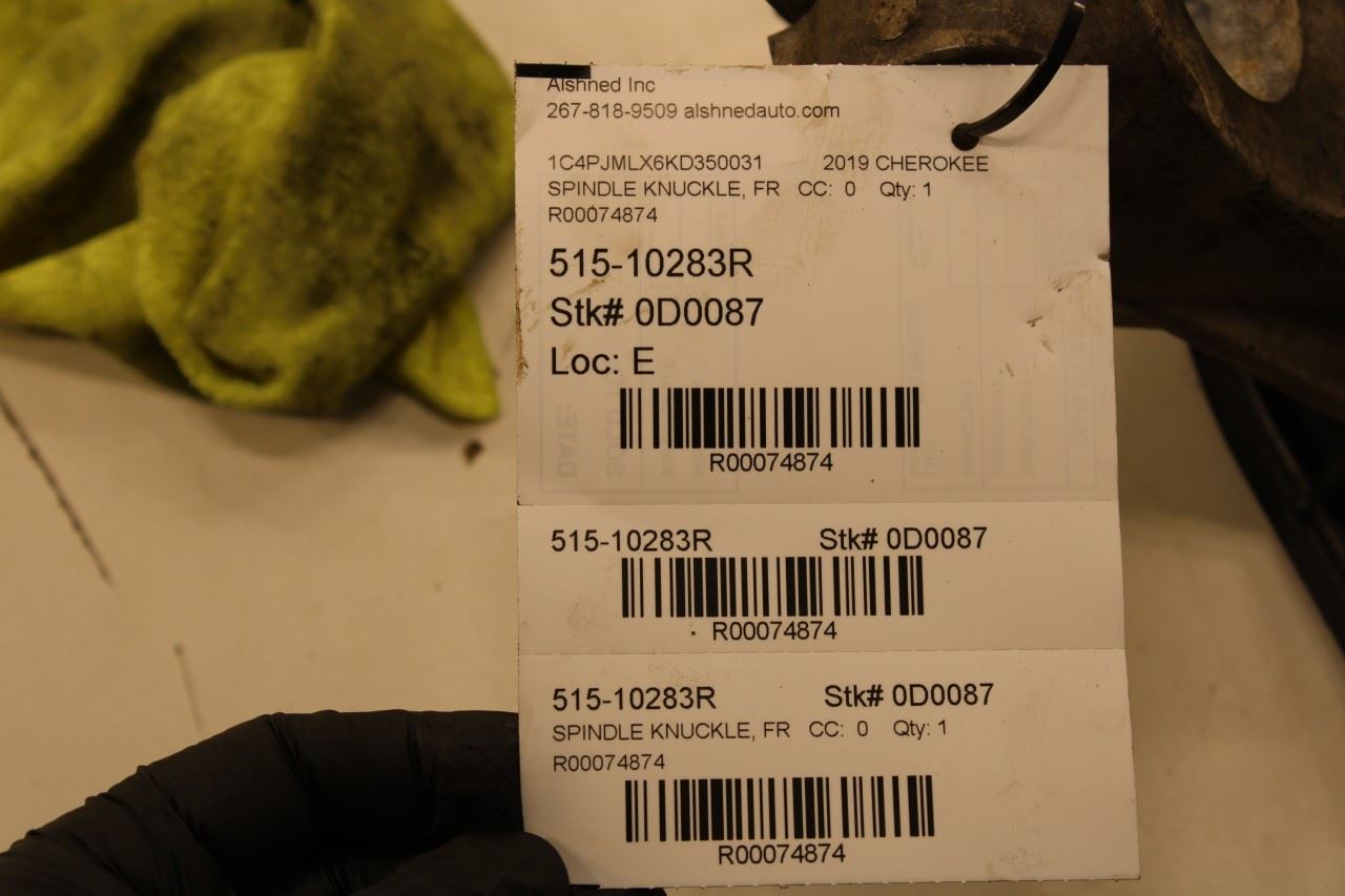2019-2022 Jeep Cherokee Latitude Front Right Passenger Side Spindle Knuckle Hub - Alshned Auto Parts
