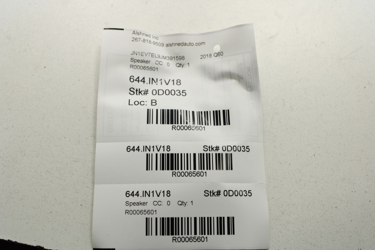 2017-2020 Infiniti Q60 Luxe FR Left and Right Tweeter Audio Speakers 28153-5CA2A - Alshned Auto Parts