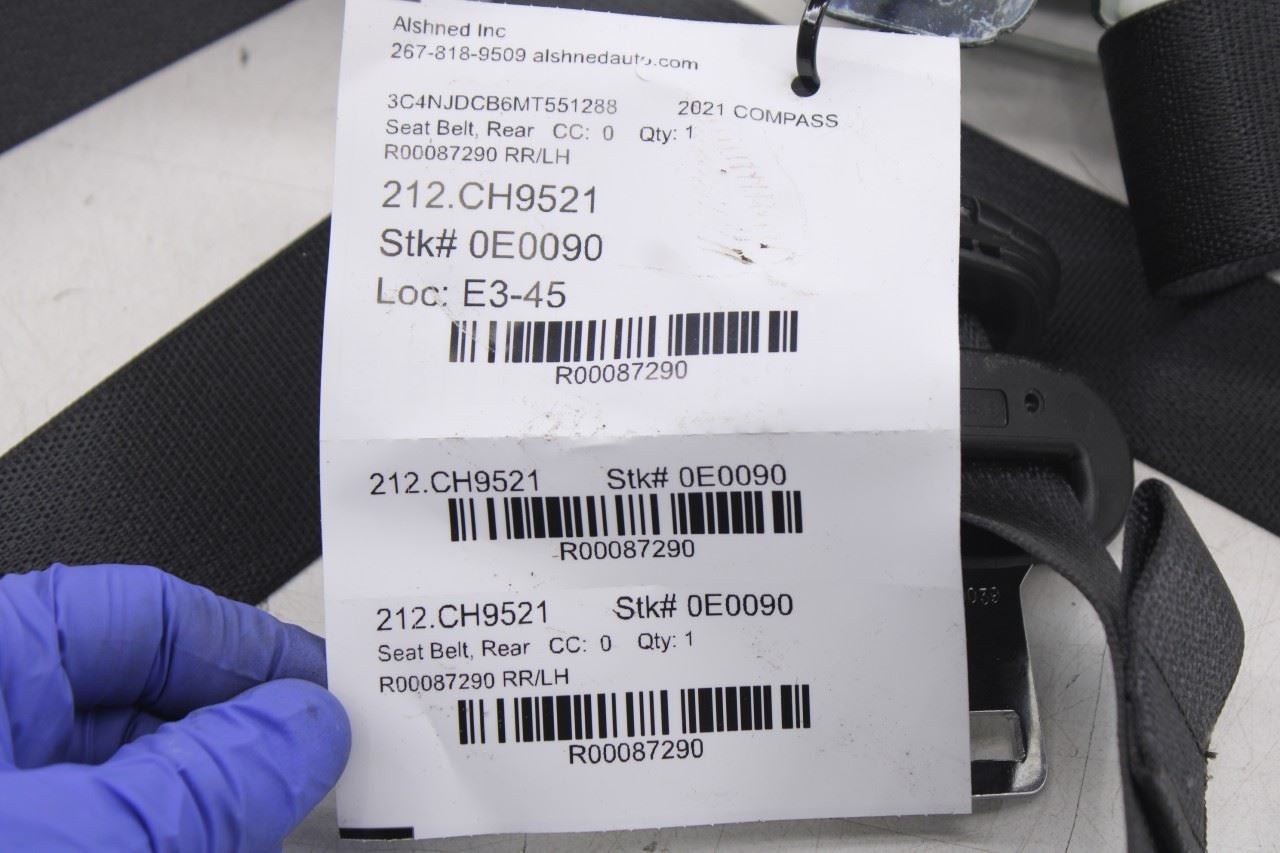 2018-25 Jeep Compass Limited 2.4L 4WD Rear Left Side 2nd Row Seat Belt Retractor - Alshned Auto Parts