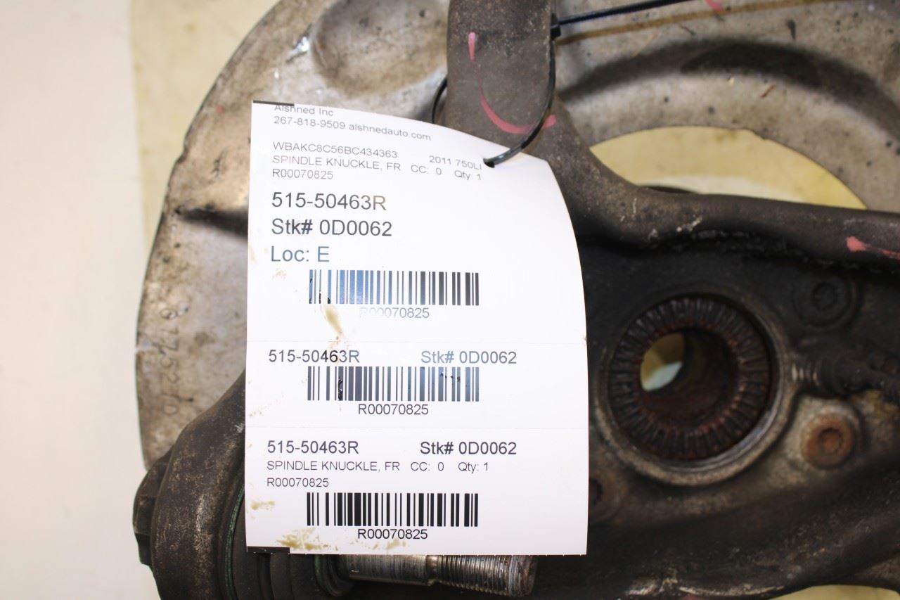 2010-2015 BMW 750Li xDrive Front Right Side Spindle Knuckle Hub 31216777750 OEM - Alshned Auto Parts