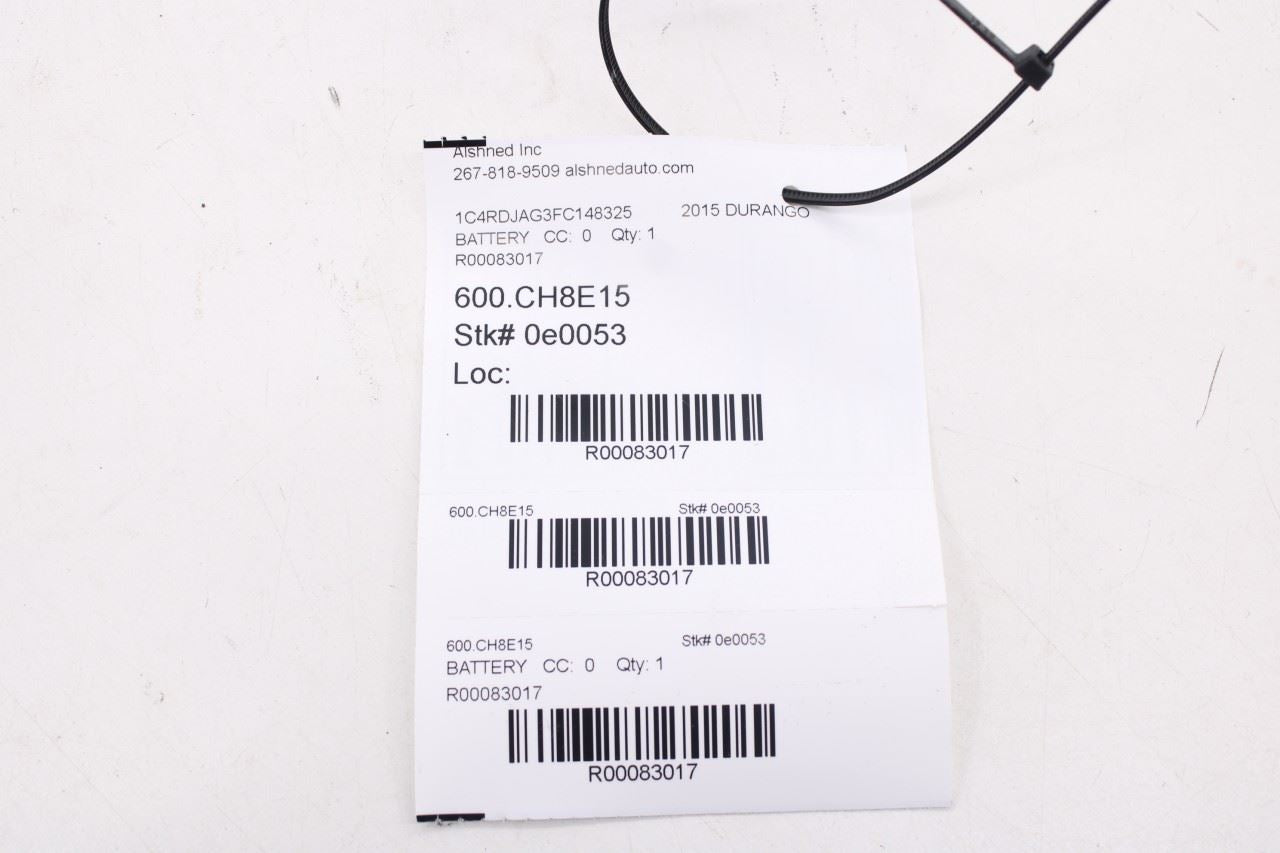 2014-2016 Dodge Durango SXT 3.6L Negative Battery Cable Wire Harness with Sensor9