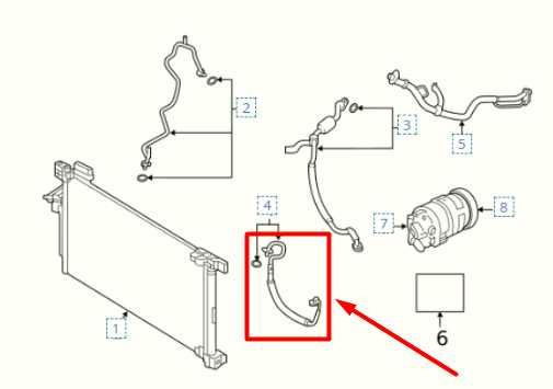 2019-2021 Nissan Altima 2.5L A/C Refrigerant Discharge Hose 92490-6CA0A OEM - Alshned Auto Parts