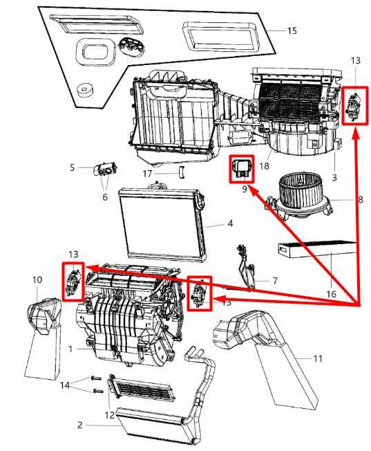 11-17 Jeep Wrangler Unlimited Sport HVAC Blend Door Actuator Set of 3 w Resistor - Alshned Auto Parts